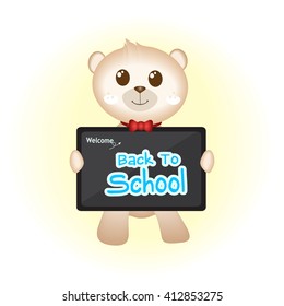 Welcome back to school, vector illustration