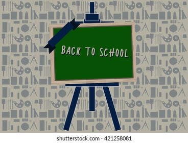 Welcome back to school, vector illustration.