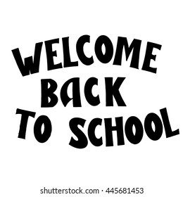 Welcome Back School Vector Illustration On Stock Vector (Royalty Free ...