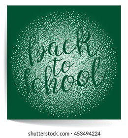 Welcome Back To School. Vector illustration