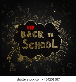 Welcome back to school vector illustration.