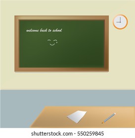 Welcome back to school, vector illustration.