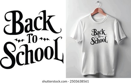 Welcome Back To School Vector T-shirt Design