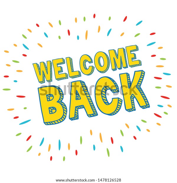 welcome back clipart