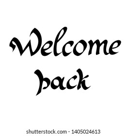 welcome back . vector. modern handwritten calligraphy, lettering for book, posters, greeting cards, banners, textiles, gifts, T-shirts, mugs or other gifts