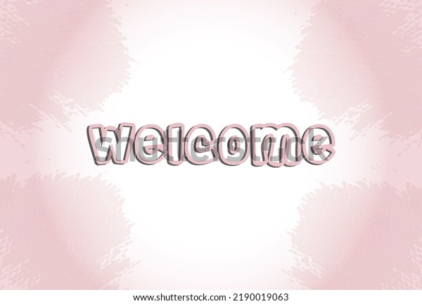 Welcome Background Banner Poster Elegant Watercolor Stock Vector ...