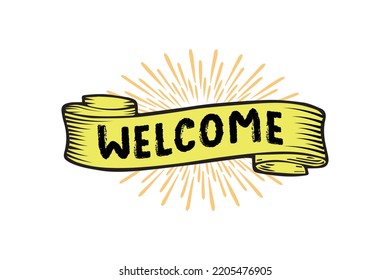 Welcome Background, Banner, Poster Vector Design.