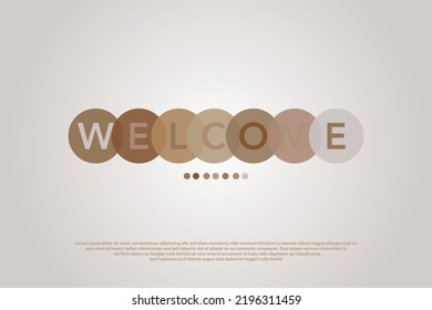 Welcome Background Design. Free Vector