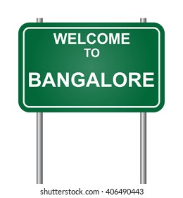 Welcome to Bangalore, green signal vector