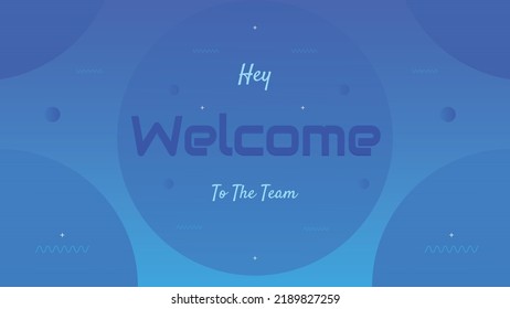 Welcome banner and sign with colorful background design