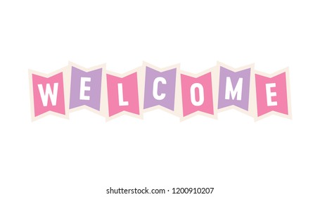 Welcome Banner, Welcome Text, Welcome Home Banner, Homecoming Decor, Abstract Decor Background Text 