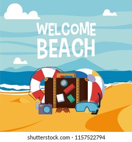 Welcome beach card