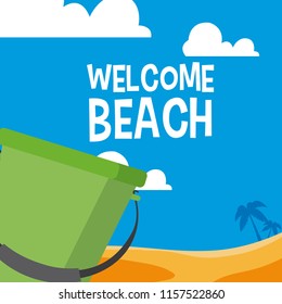 Welcome beach card