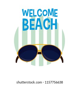 Welcome beach cartoons