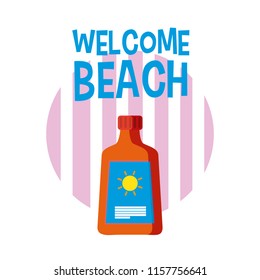 Welcome beach cartoons