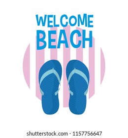 Welcome beach cartoons