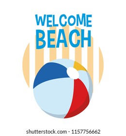 Welcome beach cartoons