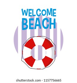 Welcome beach cartoons