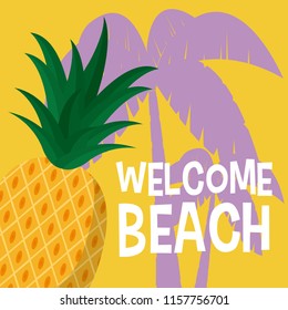 Welcome beach cartoons