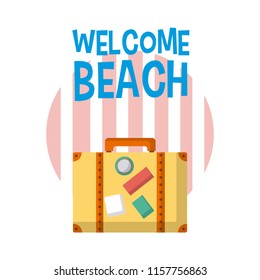 Welcome beach cartoons