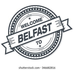 Welcome To Belfast Stamp Badge