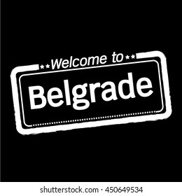 Welcome to Belgrade City illustration design