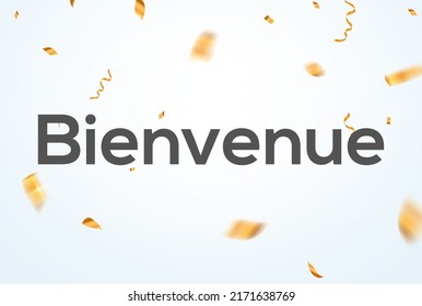 Welcome Binevenue French Design Background Carnival Celebrate Banner