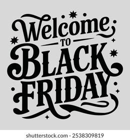 Bem-Vindo Ao Projeto De Tipografia Da Black Friday.