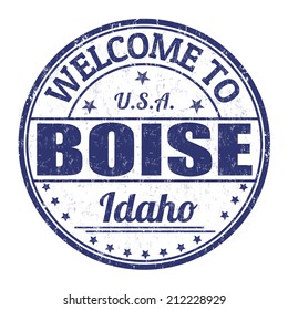 Welcome to Boise grunge rubber stamp on white background, vector illustration