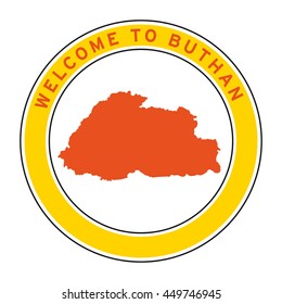 Welcome to Buthan vector logo