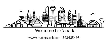 Welcome to Canada. Vector illustration