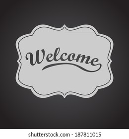 Welcome Card Vector Background Stock Vector (Royalty Free) 187811015 ...