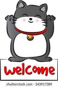 welcome cat