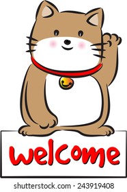 welcome cat
