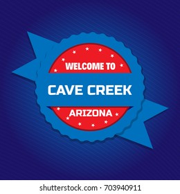 Welcome to Cave Creek badge