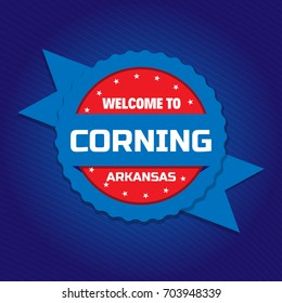 Welcome to Corning badge