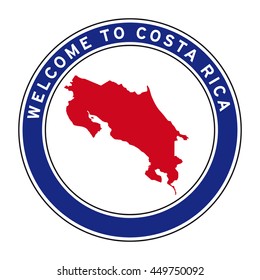 Welcome to Costa Rica vector logo
