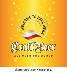 Welcome to Craft Beer Week transparent logo icon