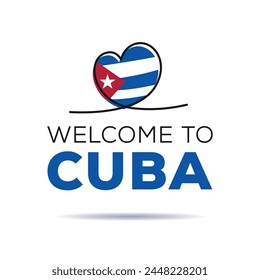Welcome to Cuba, Vector Illustration.