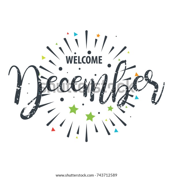 December Grunge Design Vector Stock Vector (Royalty