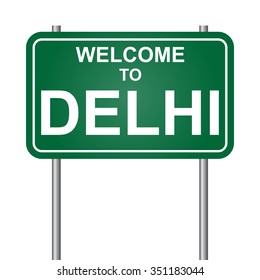 Welcome to Delhi vector