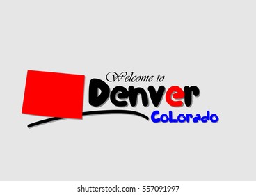 Welcome to Denver Colorado, Vector Design