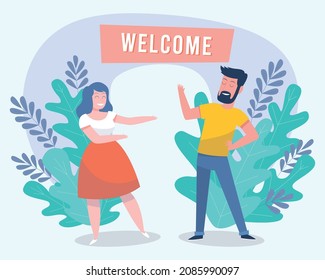 welcome design to welcome people who have returned home