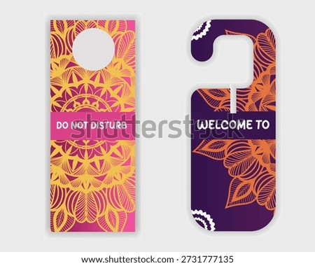 Welcome And Do Not Disturb Door Sign For Hotel Rooms Design