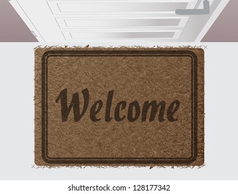 Welcome Door Mat Eps10