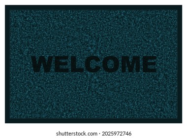 Welcome doormat vector illustration isolated on white background