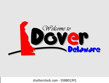 Welcome to Dover Delaware, Vector Design