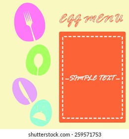 welcome to egg menu, easter day