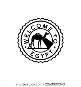 Welcome to Egypt stamp design.