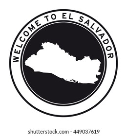 Made El Salvador Vector Logo Sticker Stock Vector (Royalty Free) 333635480